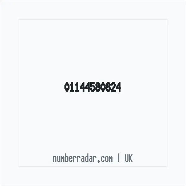 Reverse number check for +44 114 458 0824 — who called me?