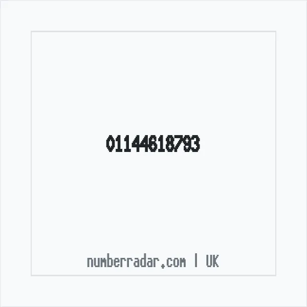 Reverse number check for +44 114 461 8793 — who called me?