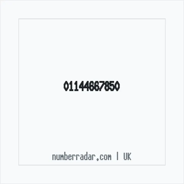 Reverse number check for +44 114 466 7850 — who called me?
