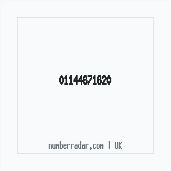 Reverse number check for +44 114 467 1620 — who called me?