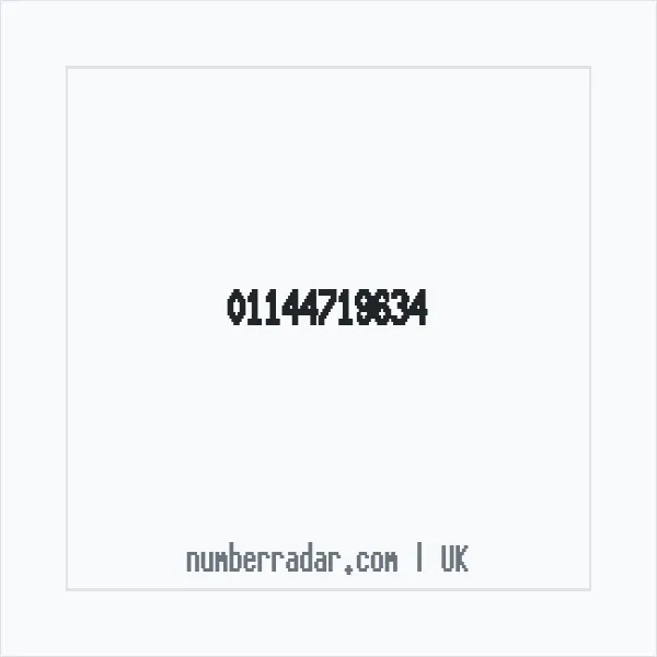 Reverse number check for +44 114 471 9634 — who called me?