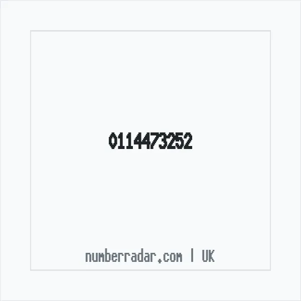 Reverse number check for +44 114473252 — who called me?