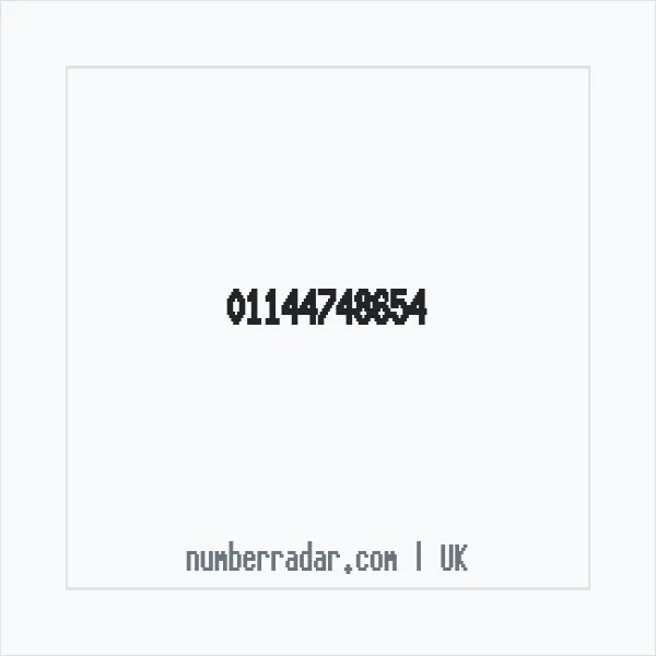 Reverse number check for +44 114 474 8654 — who called me?