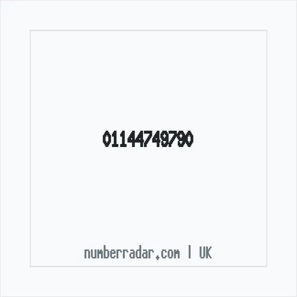 Reverse number check for +44 114 474 9790 — who called me?