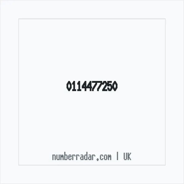 Reverse number check for +44 114477250 — who called me?