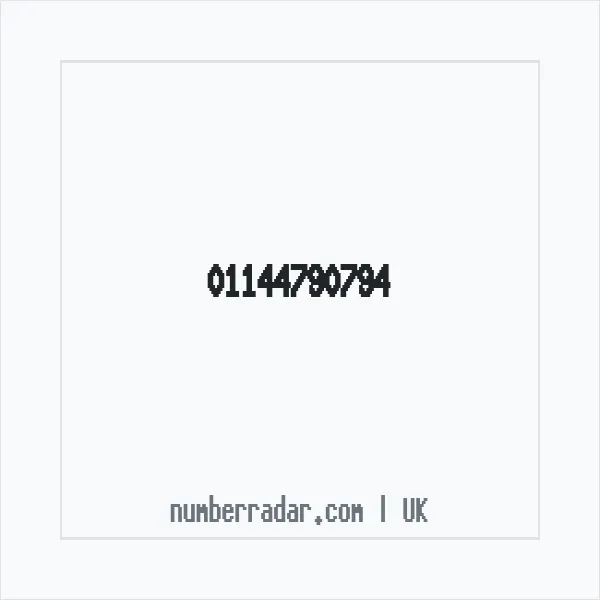 Reverse number check for +44 114 479 0794 — who called me?