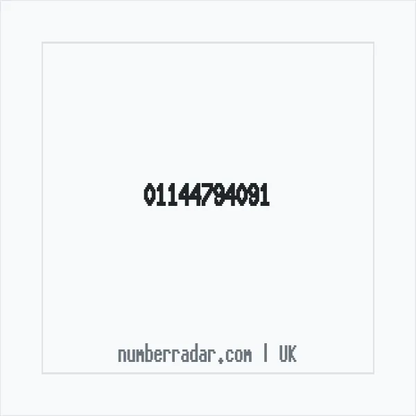 Reverse number check for +44 114 479 4091 — who called me?