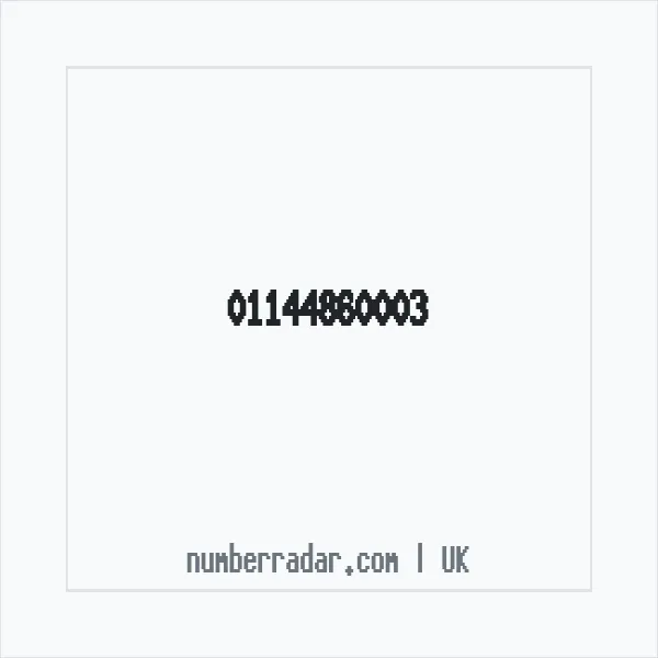 Reverse number check for +44 114 486 0003 — who called me?