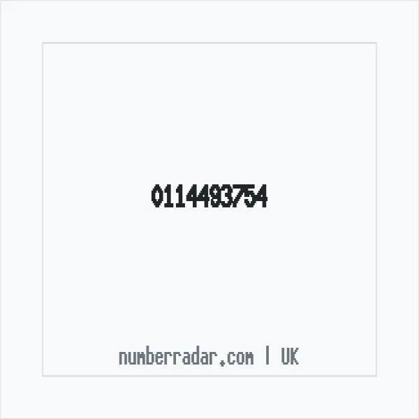 Reverse number check for +44 114493754 — who called me?