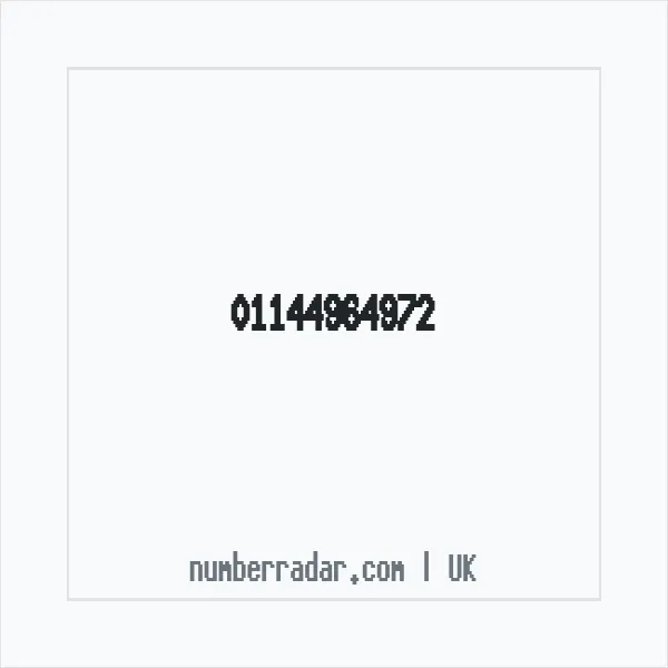 Reverse number check for +44 114 496 4972 — who called me?