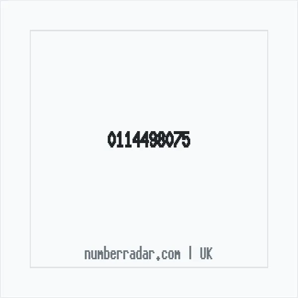 Reverse number check for +44 114498075 — who called me?