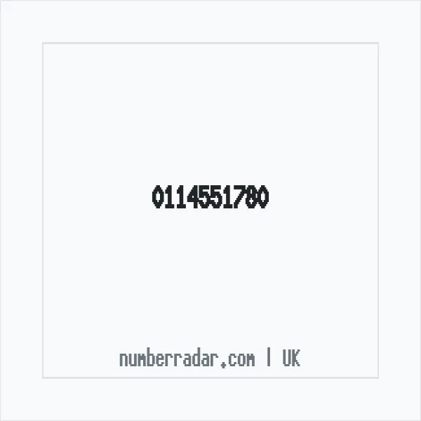 Reverse number check for +44 114551780 — who called me?