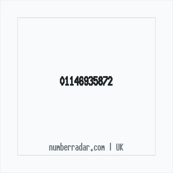 Reverse number check for +44 114 693 5872 — who called me?