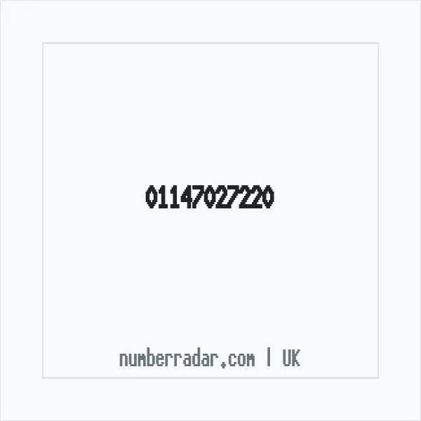 Reverse number check for +44 114 702 7220 — who called me?
