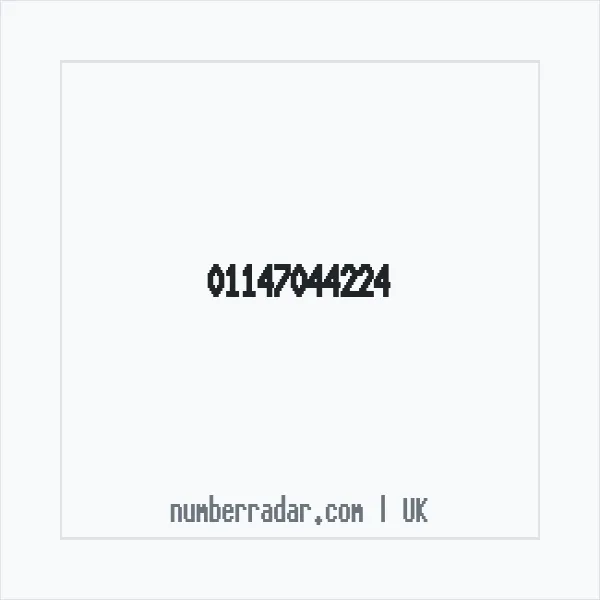 Reverse number check for +44 114 704 4224 — who called me?