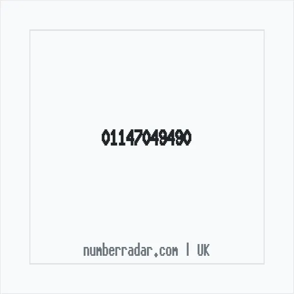 Reverse number check for +44 114 704 9490 — who called me?