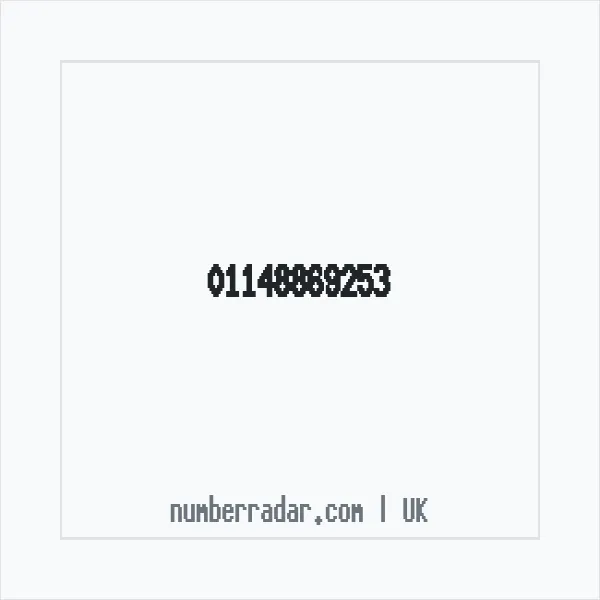 Reverse number check for +44 114 886 9253 — who called me?
