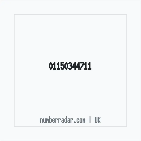 Reverse number check for +44 115 034 4711 — who called me?