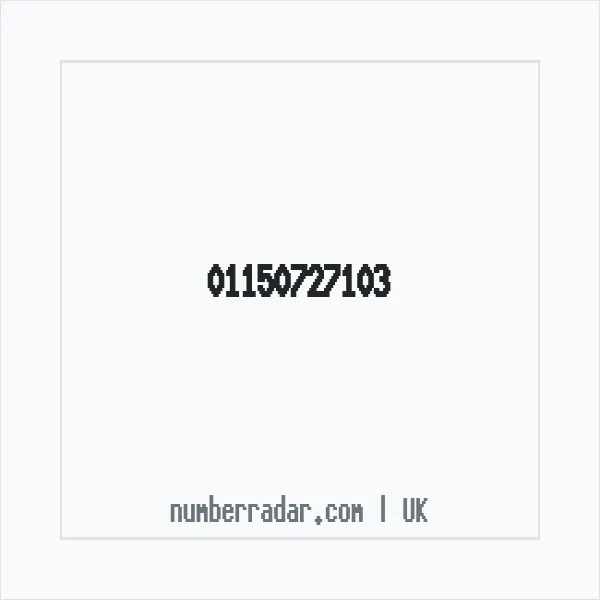 Reverse number check for +44 115 072 7103 — who called me?