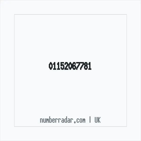 Reverse number check for +44 115 206 7781 — who called me?