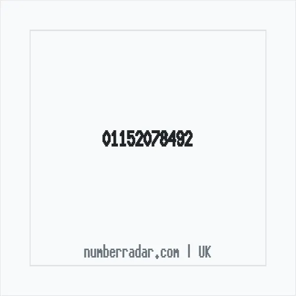 Reverse number check for +44 115 207 8492 — who called me?