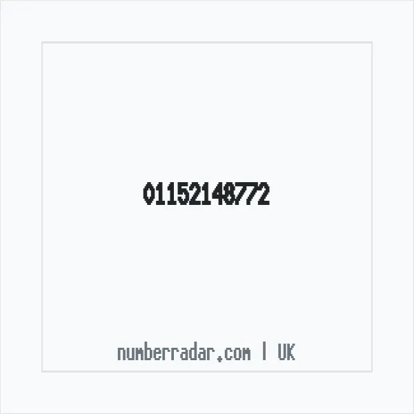 Reverse number check for +44 115 214 8772 — who called me?
