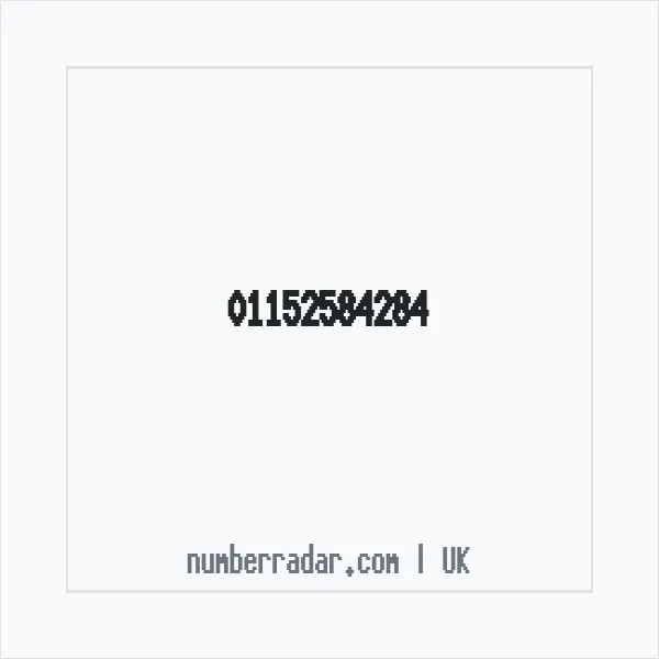 Reverse number check for +44 115 258 4284 — who called me?