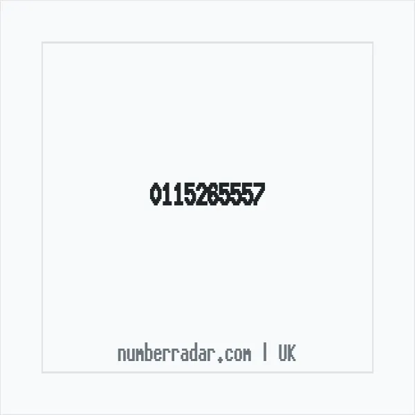 Reverse number check for +44 115265557 — who called me?