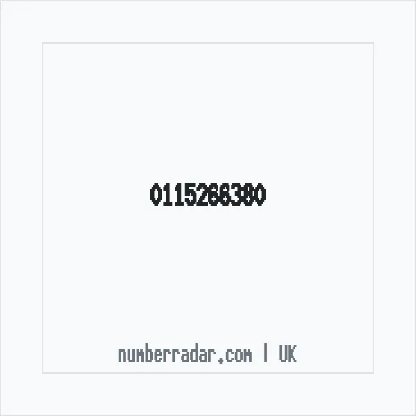 Reverse number check for +44 115266380 — who called me?