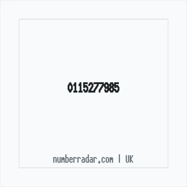 Reverse number check for +44 115277985 — who called me?