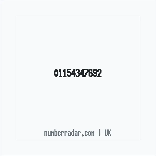Reverse number check for +44 115 434 7692 — who called me?