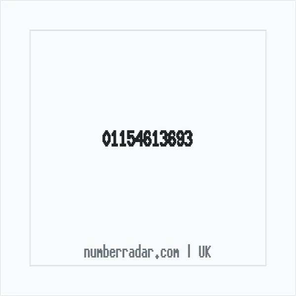 Reverse number check for +44 115 461 3693 — who called me?