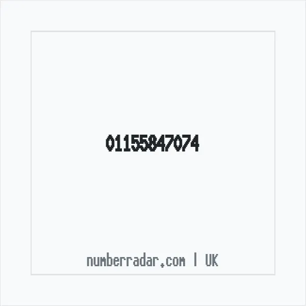 Reverse number check for +44 115 584 7074 — who called me?