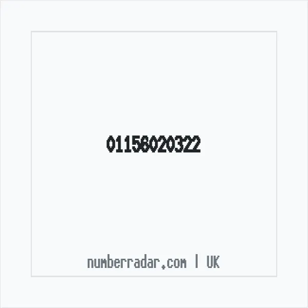 Reverse number check for +44 115 602 0322 — who called me?