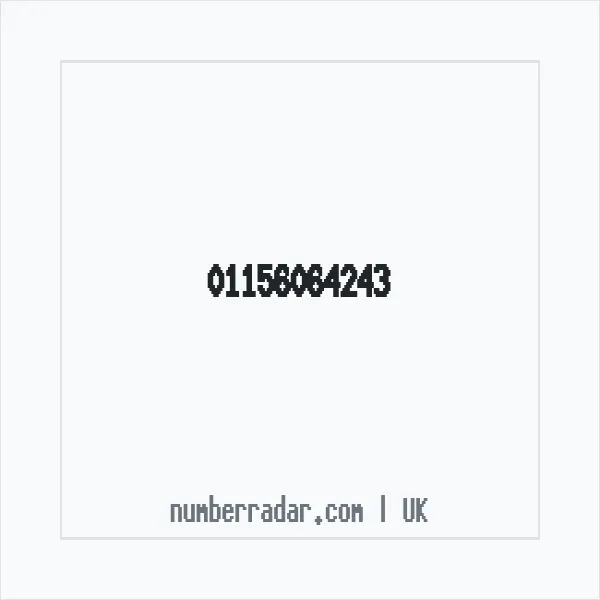 Reverse number check for +44 115 606 4243 — who called me?