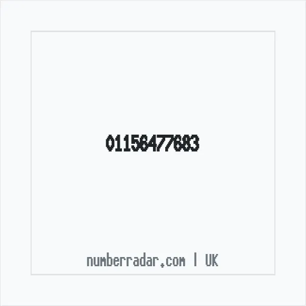 Reverse number check for +44 115 647 7683 — who called me?