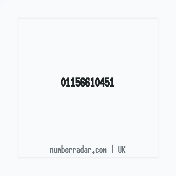 Reverse number check for +44 115 661 0451 — who called me?