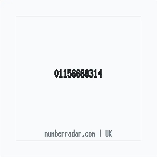 Reverse number check for +44 115 666 8314 — who called me?