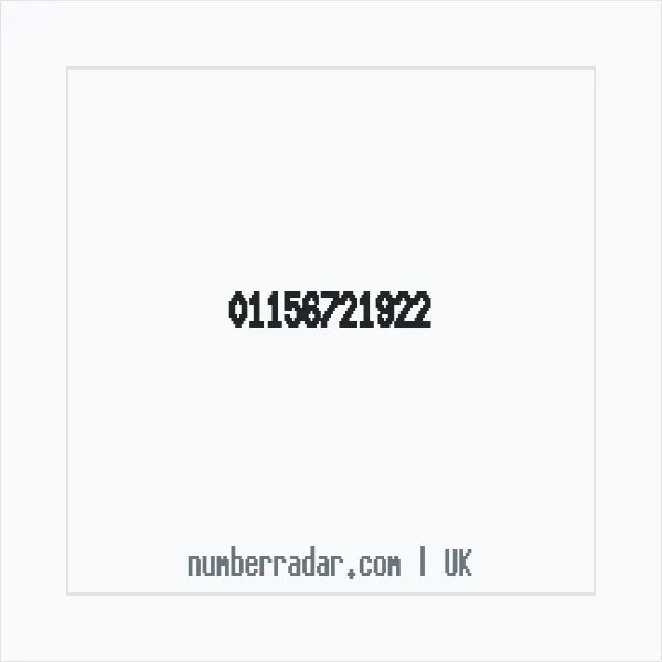 Reverse number check for +44 115 672 1922 — who called me?