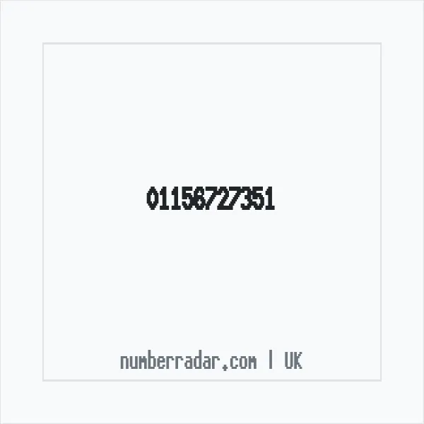 Reverse number check for +44 115 672 7351 — who called me?