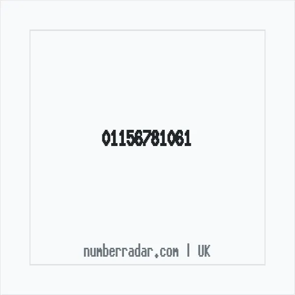 Reverse number check for +44 115 678 1061 — who called me?