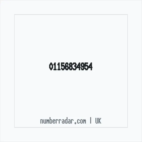 Reverse number check for +44 115 683 4954 — who called me?