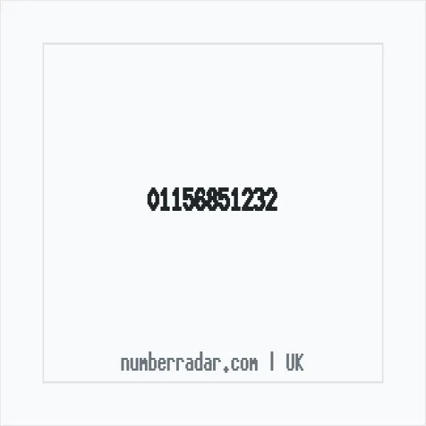 Reverse number check for +44 115 685 1232 — who called me?