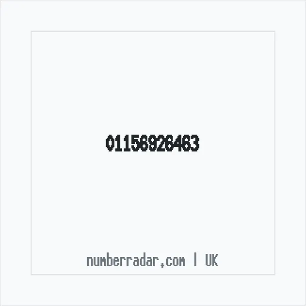 Reverse number check for +44 115 692 6463 — who called me?