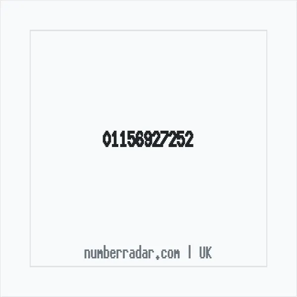 Reverse number check for +44 115 692 7252 — who called me?