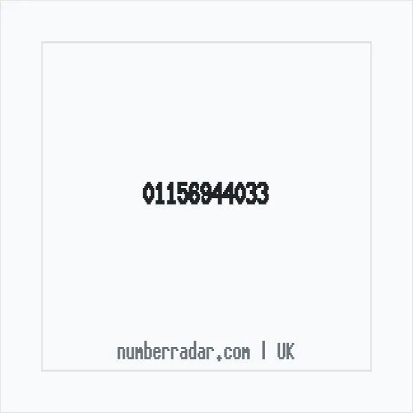 Reverse number check for +44 115 694 4033 — who called me?