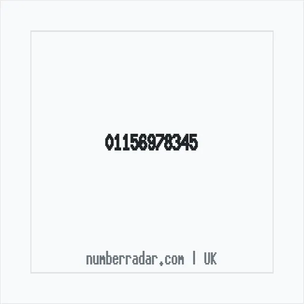 Reverse number check for +44 115 697 8345 — who called me?