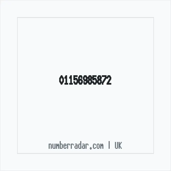 Reverse number check for +44 115 698 5872 — who called me?