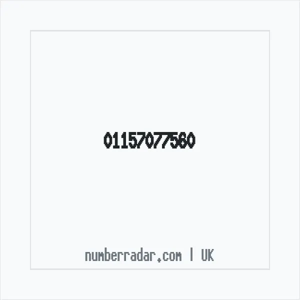 Reverse number check for +44 115 707 7560 — who called me?