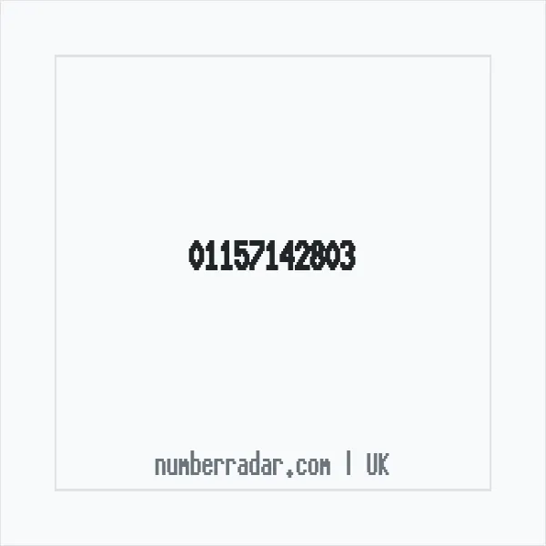 Reverse number check for +44 115 714 2803 — who called me?